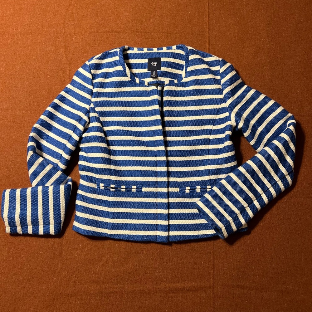 GAP Striped Blazer Jacket